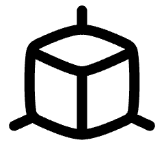 3d Module Dimension Icon from Plump Line Set