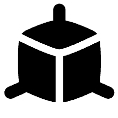 3d Module Dimension Icon from Plump Solid Set