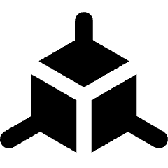 3d Module Dimension Icon from Core Solid Set