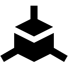 3d Module Dimension Icon from Sharp Solid Set