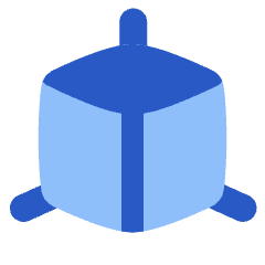 3d Module Dimension Icon from Plump Flat Set