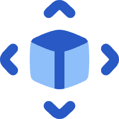 3d Module Expand Icon from Plump Flat Set