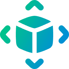 3d Module Expand Icon from Plump Gradient Set