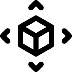 3d Module Expand Icon from Core Line Set