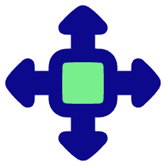 3d Move Icon from Plump Pop Set