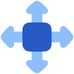 3d Move Icon from Plump Flat Set