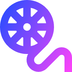 3d Print Filament Reel Icon from Sharp Gradient Set