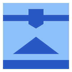 3d Print Machine Icon from Sharp Flat Set