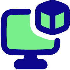 3d Print Monitor Icon from Plump Pop Set