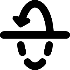 3d Rotate X Axis Icon from Core Solid Set