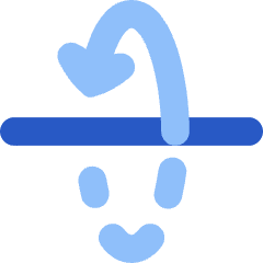 3d Rotate X Axis Icon from Flex Flat Set