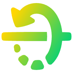 3d Rotate X Axis Icon from Plump Gradient Set