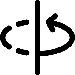 3d Rotate Y Axis Icon from Core Line Set