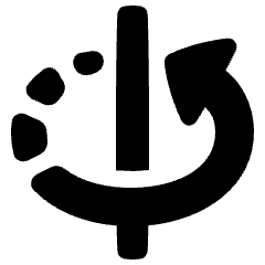 3d Rotate Y Axis Icon from Plump Solid Set