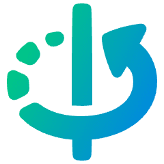 3d Rotate Y Axis Icon from Plump Gradient Set