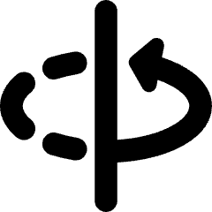 3d Rotate Y Axis Icon from Core Solid Set