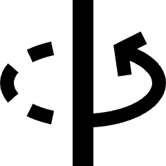 3d Rotate Y Axis Icon from Sharp Solid Set