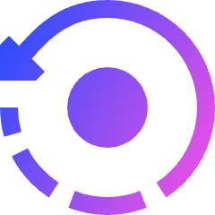 3d Rotate Z Axis Icon from Sharp Gradient Set