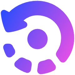 3d Rotate Z Axis Icon from Plump Gradient Set