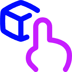 Ar Finger Touch Icon from Flex Neon Set