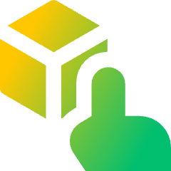 Ar Finger Touch Icon from Core Gradient Set