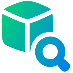 Ar Searching Box Icon from Plump Gradient Set