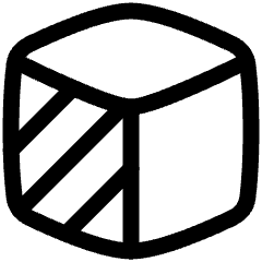 Front View 3d Icon from Plump Line Set