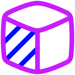 Front View 3d Icon from Plump Neon Set