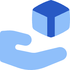 Hand Hold 3d Box Icon from Flex Flat Set