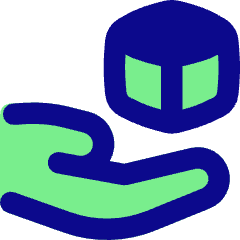 Hand Hold 3d Box Icon from Flex Pop Set