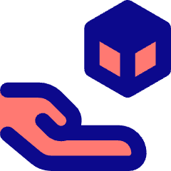 Hand Hold 3d Box Icon from Core Pop Set