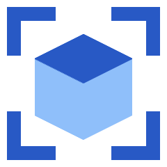 View In Ar 3d Scan Icon from Sharp Flat Set