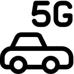 Car 5g Icon from Ultimate Regular Set