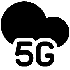 Cloud Computing 5g Icon from Ultimate Bold Set