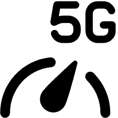 Internet Connection Speed 5g Icon from Ultimate Bold Set