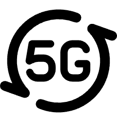 Refresh 5g Icon from Ultimate Bold Set