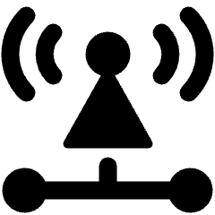 Signal Tower Node 5g 1 Icon from Ultimate Bold Set