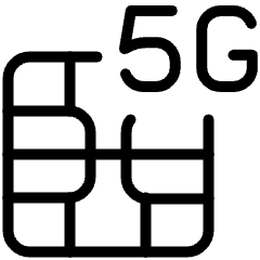 Sim Card 5g Icon from Ultimate Light Set