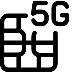 Sim Card 5g Icon from Ultimate Regular Set