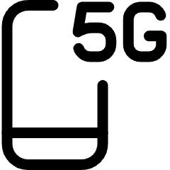 Smartphone 5g 1 Icon from Ultimate Regular Set