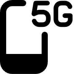 Smartphone 5g 1 Icon from Ultimate Bold Set