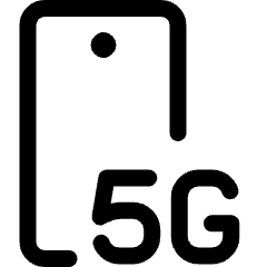 Smartphone 5g 3 Icon from Ultimate Regular Set