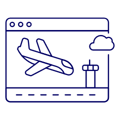 Landing Page Browser Illustration from UX Line Set