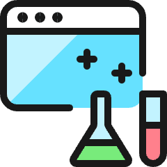 Ab Testing Chemistry Icon from Ultimate Colors Set