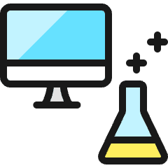 Ab Testing Chemistry Monitor 1 Icon from Ultimate Colors Set