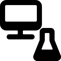 Ab Testing Chemistry Monitor 1 Icon from Ultimate Bold Set