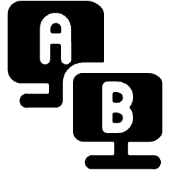 Ab Testing Monitors Icon from Ultimate Bold Set