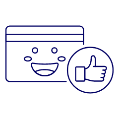 Credit Card Valid Illustration from UX Line Set
