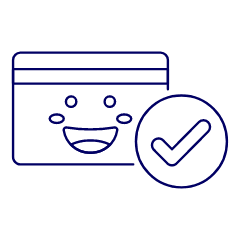 Credit Card Verified Illustration from UX Line Set