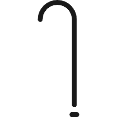 Accessories Cane Icon from Ultimate Colors Set